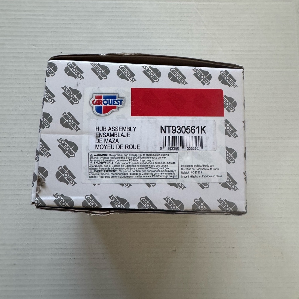 Car Question Wheel Hub Repair Kit Part Nt930561k Brand New